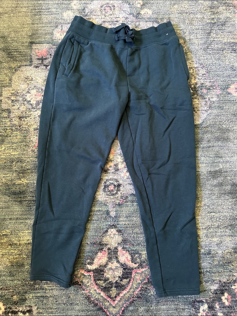 Champion Men's Navy Blue Sweatpants - Drawstring Joggers Size Large Great Cond